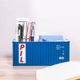 Banboring Blue-1 Shipping Container Box Model Pen Holder