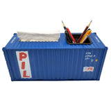 Banboring Blue-1 Shipping Container Pen Holder&Tissue Box 1:20