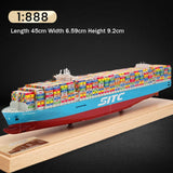 Banboring Blue-2 45cm Container Ship Model (Scale 1:888)