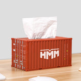 Banboring Brown-1 Shipping Container Model Tissue Box
