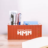 Banboring Brown-2 Shipping Container Box Model Pen Holder