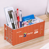 Banboring Brown-3 Shipping Container Box Model Pen Holder
