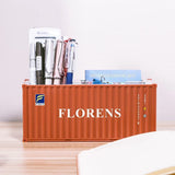Banboring Brown-4 Shipping Container Box Model Pen Holder