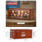 Banboring Brown Shipping Container Model Lighting Display Box