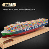 Banboring Dark Blue-1 45cm Container Ship Model (Scale 1:888)