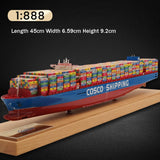 Banboring Dark Blue-2 45cm Container Ship Model (Scale 1:888)
