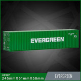 Banboring Green 40GP Shipping Container Box Alloy Model 1：50