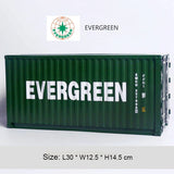 Banboring Green Iron Shipping Container Model Tissue Box