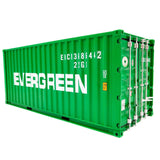 Banboring Green Shipping Container 3D Model Scale 1:20