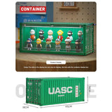 Banboring Green Shipping Container Model Lighting Display Box