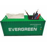 Banboring Green Shipping Container Pen Holder&Tissue Box 1:20
