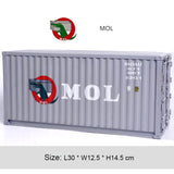 Banboring Grey Iron Shipping Container Model Tissue Box