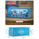 Banboring Light Blue Shipping Container Model Lighting Display Box