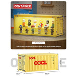 Banboring Light Yellow Shipping Container Model Lighting Display Box