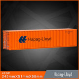 Banboring Orange 40GP Shipping Container Box Alloy Model 1：50