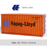 Banboring Orange Iron Shipping Container Model Tissue Box