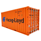Banboring Orange Shipping Container 3D Model Scale 1:20