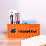 Banboring Orange Shipping Container Box Model Pen Holder