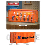 Banboring Orange Shipping Container Model Lighting Display Box
