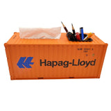 Banboring Orange Shipping Container Pen Holder&Tissue Box 1:20