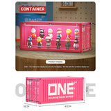 Banboring Pink Shipping Container Model Lighting Display Box