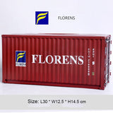 Banboring Red-2 Iron Shipping Container Model Tissue Box