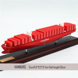 Banboring Red-6 Shipping Container Ship Model（1:1000）