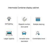 Banboring Shipping Container Model Lighting Display Box