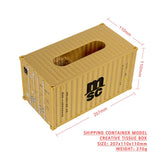 Banboring Shipping Container Model Tissue Box