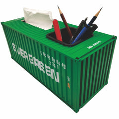 Banboring Shipping Container Pen Holder&Tissue Box 1:20