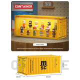 Banboring Yellow Shipping Container Model Lighting Display Box