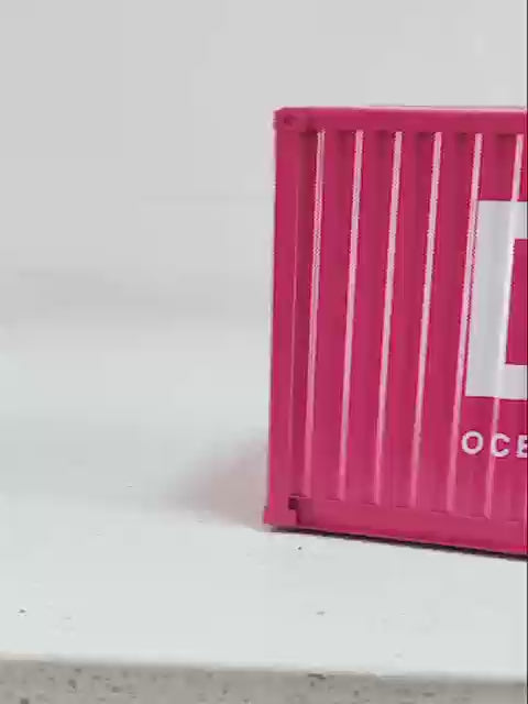 Iron Shipping Container Model Tissue Box