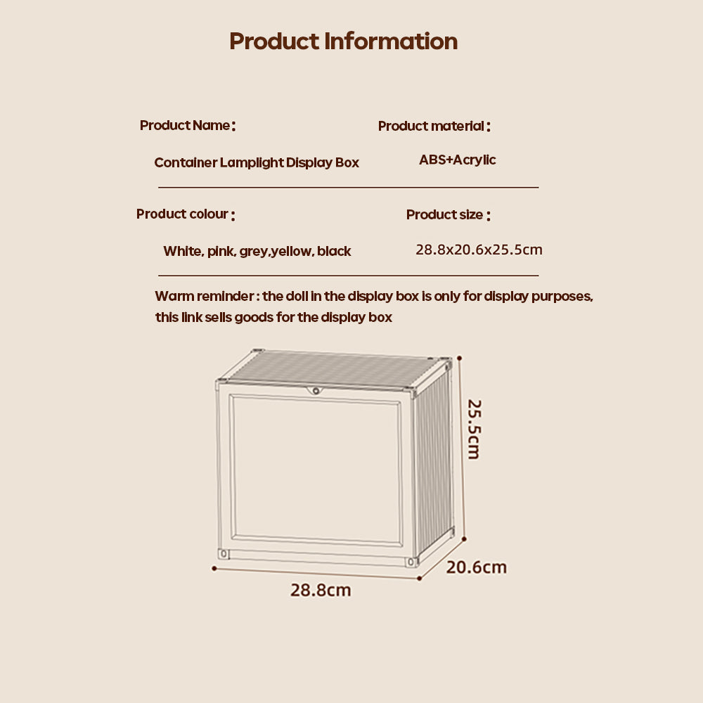 Container LampLight Display Box