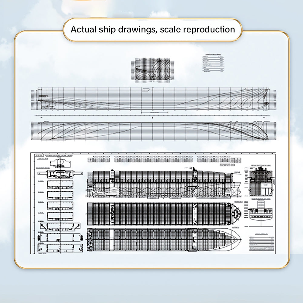 Customization Shipping Container Ship Model（1:1000）