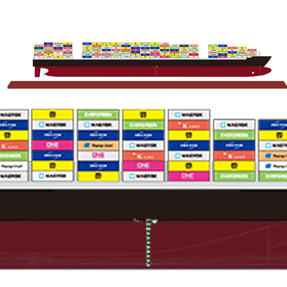 Customization Shipping Container Ship Model（1:1000）