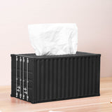Banboring Black Customisation Tissue Box