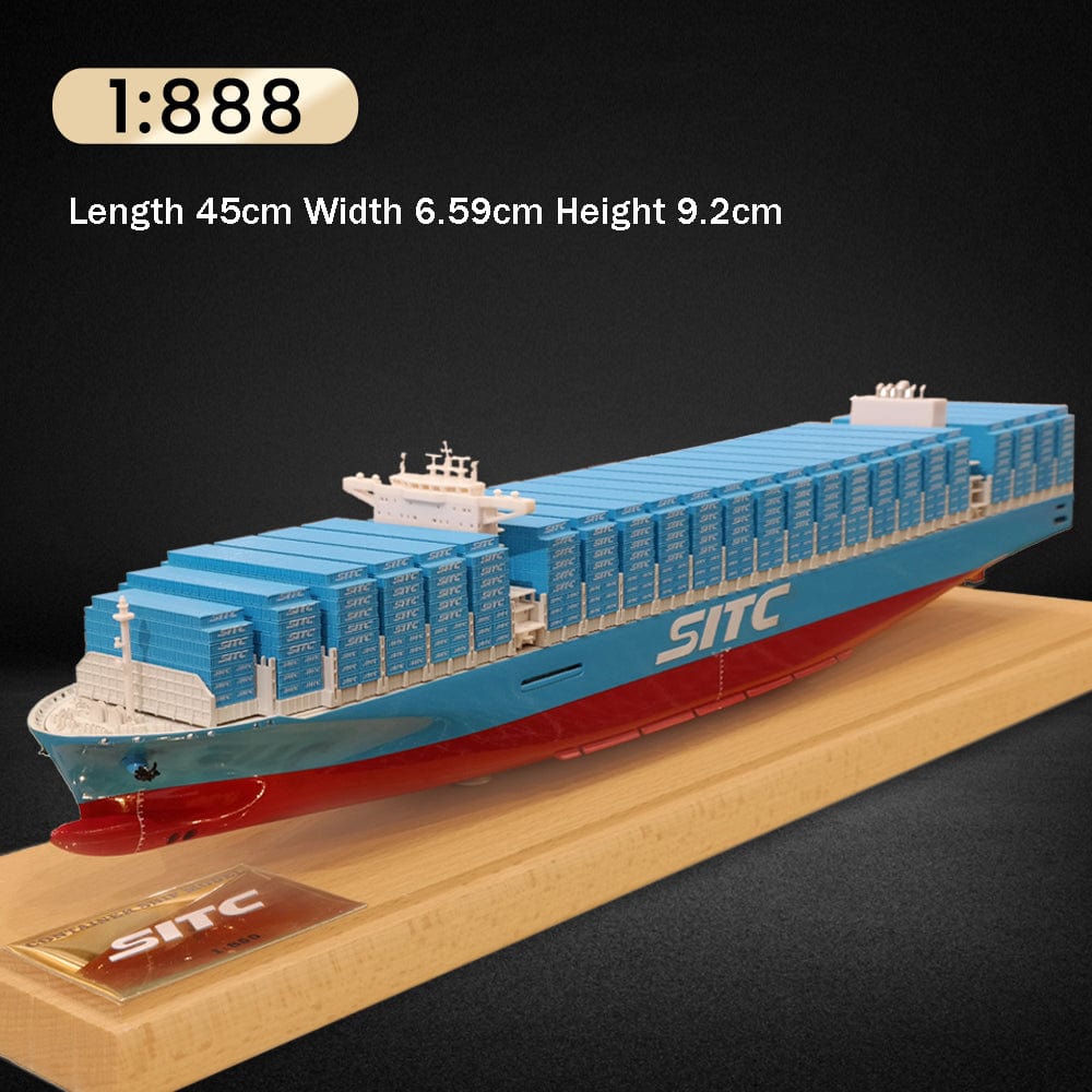 Shipping Container Scale Model 45cm Container Ship Model (Scale 1:888) – Banboring
