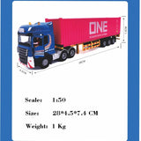 Banboring Customisation Alloy Simulation Container Model Truck 1:50