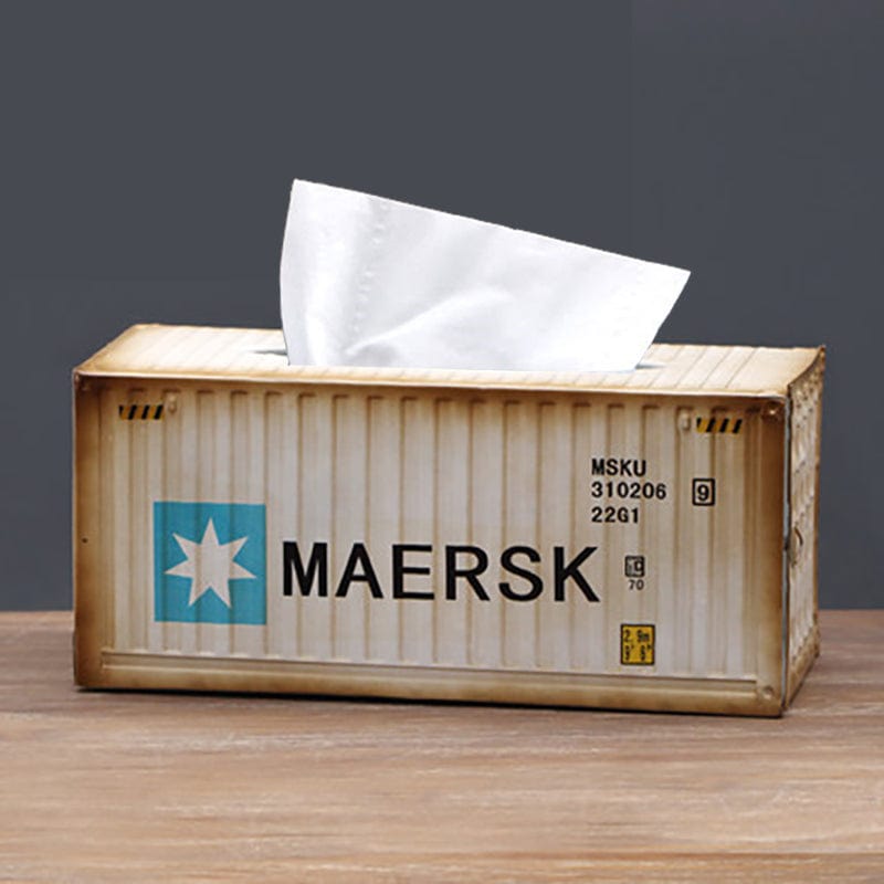 Interpooler Box Tissue Vintage Iron Intermodal Container Tissue Box – Banboring
