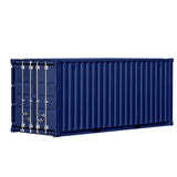 Banboring Dark Blue Customization 1:24 3D Container model