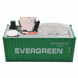 Banboring Green Shipping Container Organizer&Tissue Box 1:20