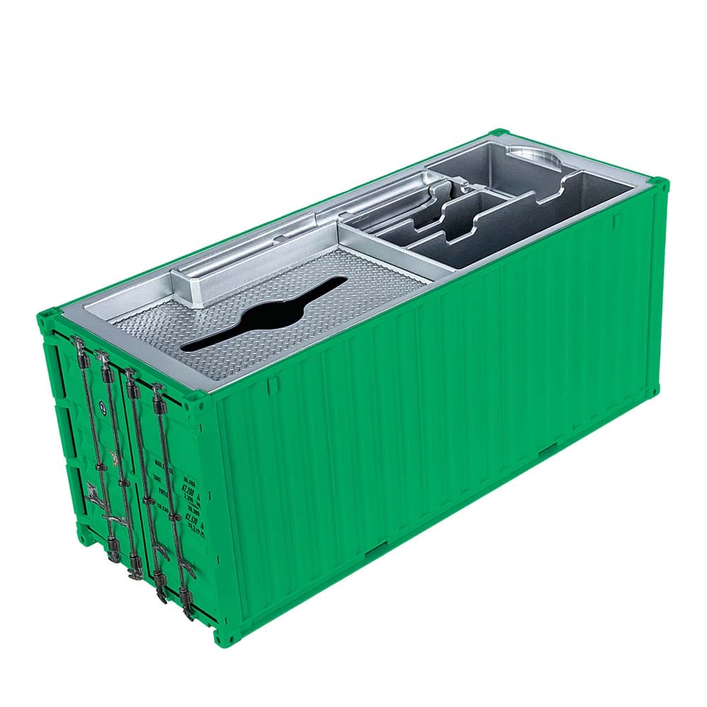 Banboring Green Shipping Container Organizer&Tissue Box 1:20