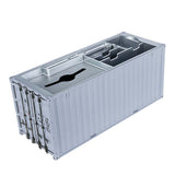 Banboring Grey Shipping Container Organizer&Tissue Box 1:20