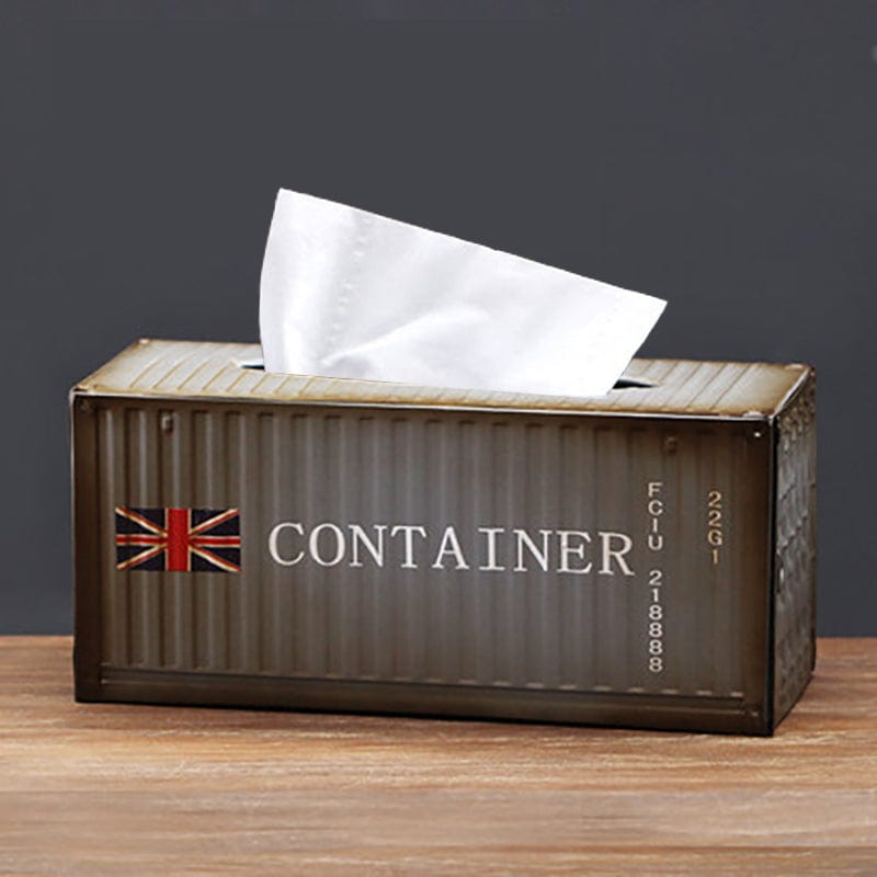 Interpooler Box Tissue Vintage Iron Intermodal Container Tissue Box – Banboring