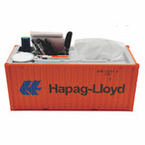 Banboring Orange Shipping Container Organizer&Tissue Box 1:20