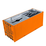Banboring Orange Shipping Container Organizer&Tissue Box 1:20