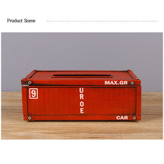 Banboring Retro Iron Container Tissue Box