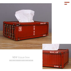 Banboring Retro Iron Container Tissue Box