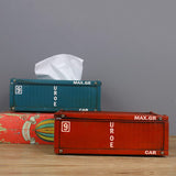 Banboring Retro Iron Container Tissue Box