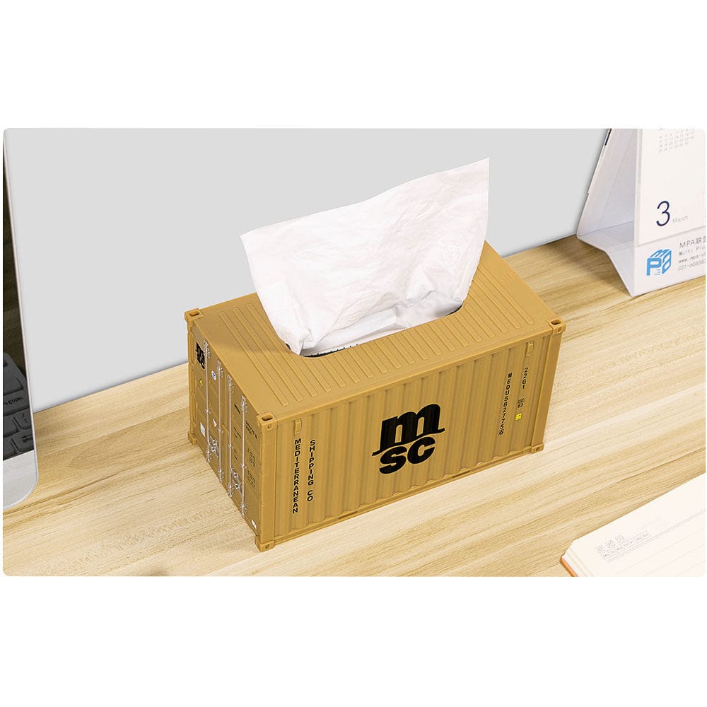 Shipping Container Model Tissue Box – Banboring